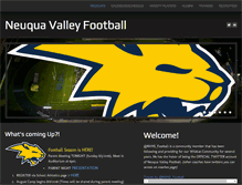 Tablet Screenshot of neuquafootball.com